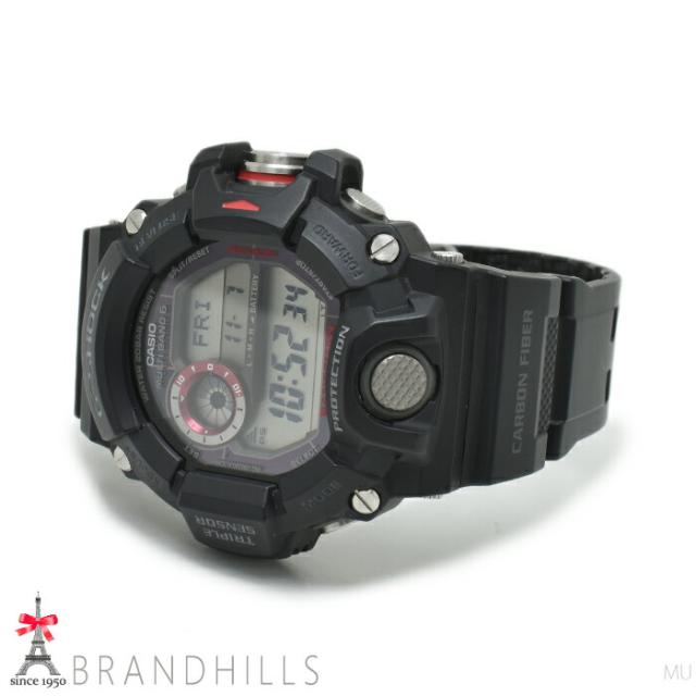 カシオ G-SHOCK 腕時計 メンズ RANGEMAN ソーラー電波 樹脂 カーボン ブラック文字盤 GW-9400J-1JF CASIO 美品 【中古】_5