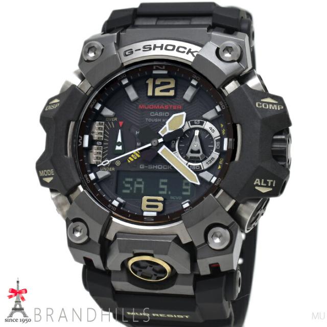 カシオ G-SHOCK 腕時計 メンズ マッドマスター ソーラー電波 モバイルリンク 樹脂 SS GWG-B1000-1AJF CASIO 極美品 【中古】