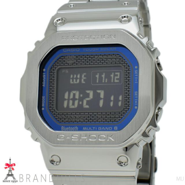 カシオ G-SHOCK 腕時計 フルメタル 5000 シリーズ ソーラー電波 モバイルリンク GMW-B5000D-2JF CASIO 極美品 【中古】