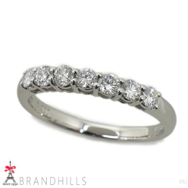 ダイヤモンド 0.50ct リング PT900 プラチナ 指輪 #15 3.7g 極美品 【中古】