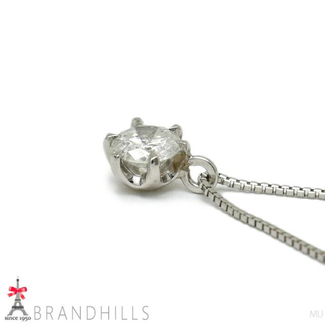 ダイヤモンド 0.204ct ネックレス 一粒 PT900 PT850 プラチナ 1.4g 良品 【中古】_5