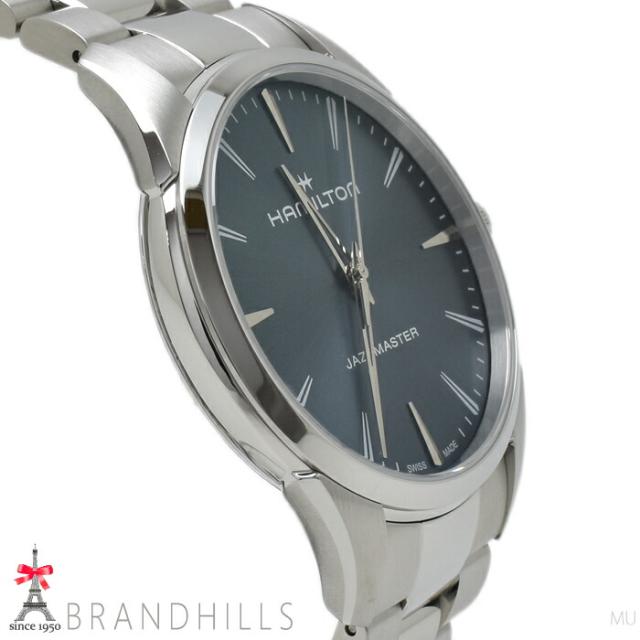 ハミルトン 腕時計 メンズ ジャズマスター 40mm クォーツ ダスティブルーH32461141 H324610 HAMILTON 未使用品 【中古】_4