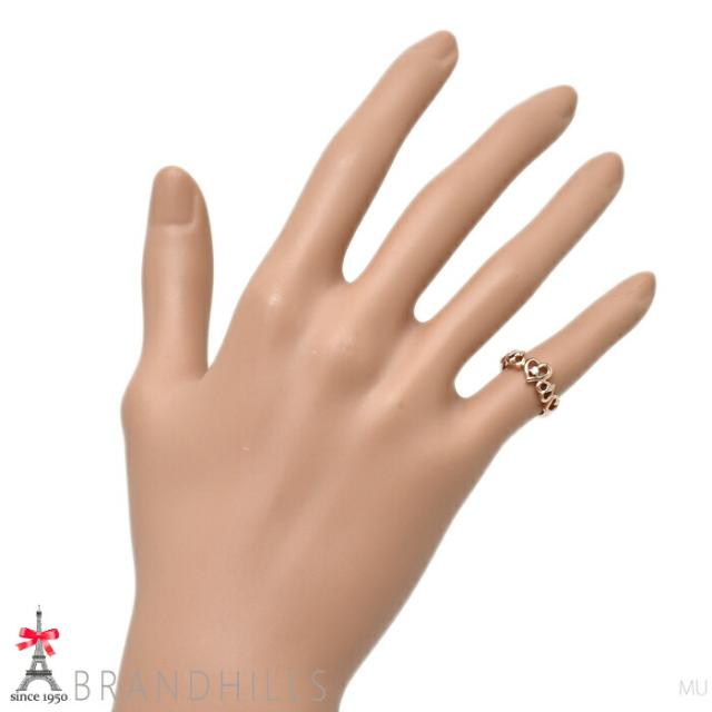 4℃ ヨンドシー ダイヤモンド 3P ピンキーリング K10金 PG ピンクゴールド ハートモチーフ 指輪 #4 極美品 【中古】_1