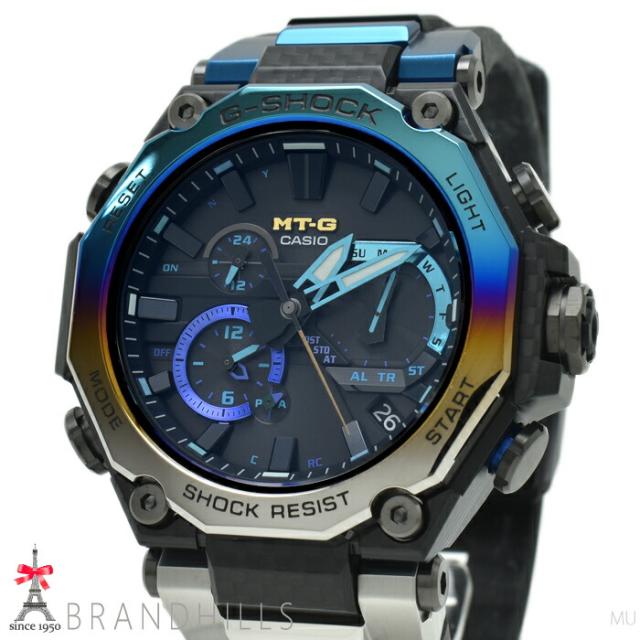 カシオ G-SHOCK MT-G B2000シリーズ ソーラー電波 モバイルリンク  カーボンMTG-B2000YR-1AJR CASIO 極美品 【中古】