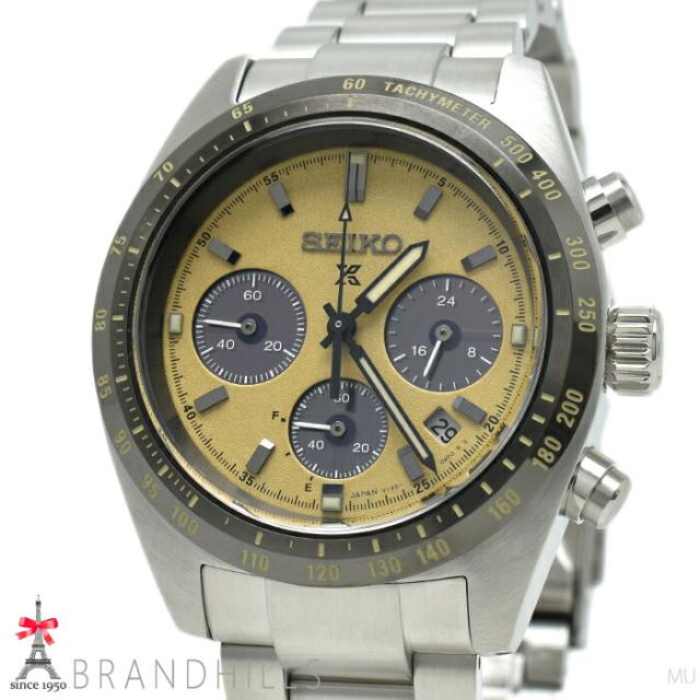 セイコー 腕時計 メンズ プロスペックス スピードタイマー ソーラー クロノグラフ SS SBDL089 V192-0AF0 SEIKO 極美品 【中古】