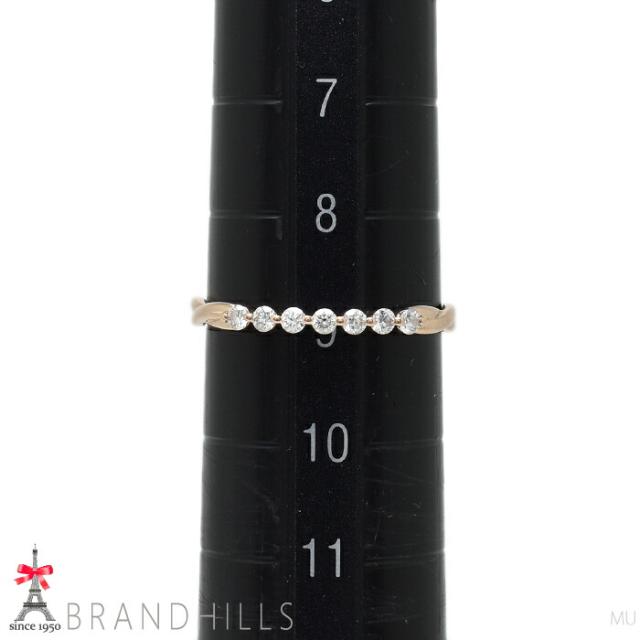 スタージュエリー ダイヤモンド 0.11ct リング K18金 750PG ピンクゴールド 指輪 #9 美品 【中古】_9