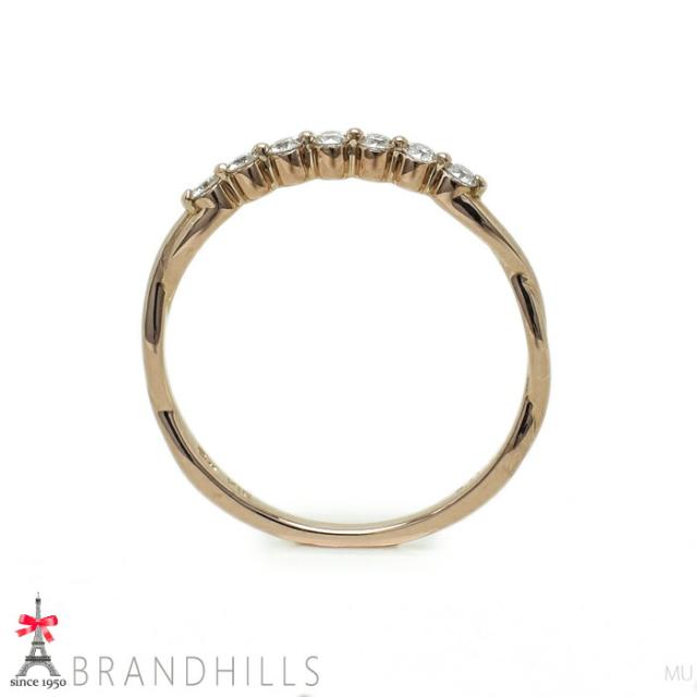 スタージュエリー ダイヤモンド 0.11ct リング K18金 750PG ピンクゴールド 指輪 #9 美品 【中古】_3