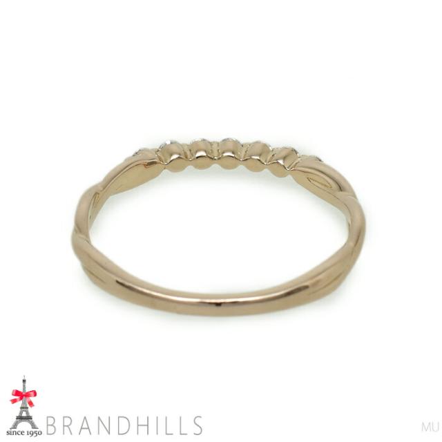スタージュエリー ダイヤモンド 0.11ct リング K18金 750PG ピンクゴールド 指輪 #9 美品 【中古】_6