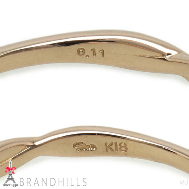 スタージュエリー ダイヤモンド 0.11ct リング K18金 750PG ピンクゴールド 指輪 #9 美品 【中古】_7