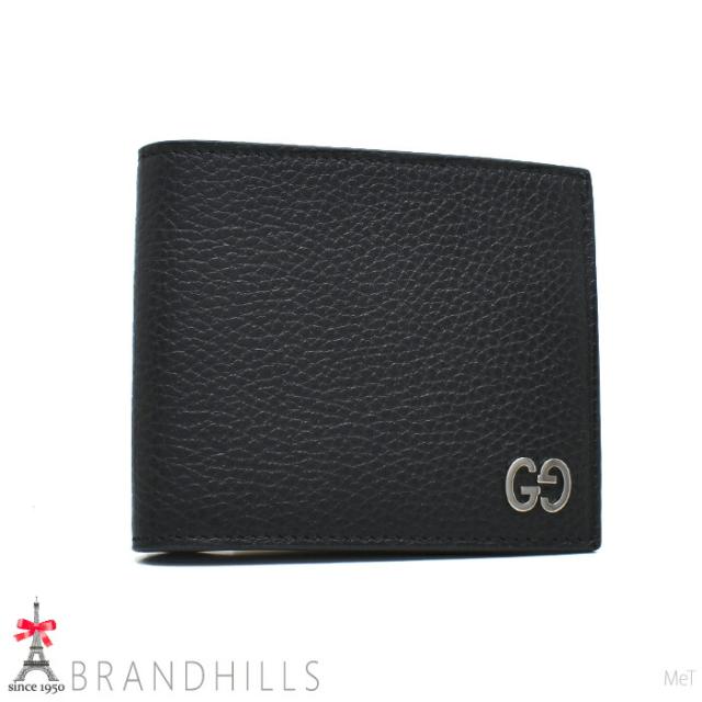 グッチ 財布 二つ折り メンズ ドリアン GGディティール レザー ブラック 473922 GUCCI 未使用品 【中古】