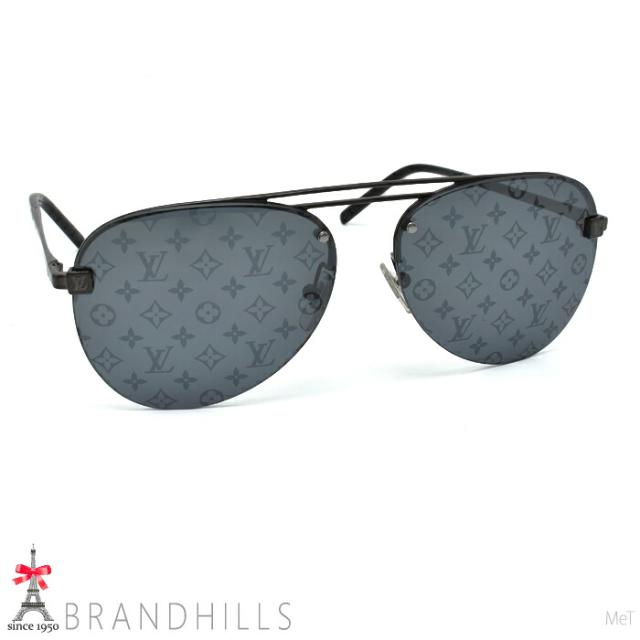 ルイヴィトン サングラス クロックワイズ ダークガン モノグラム 60□14 140 Z1019E LOUIS VUITTON ほぼ未使用 【中古】 45,370円
