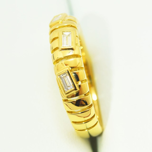 ルジアダ リング RUGIADA 指輪 ダイヤモンド K18 750 約10号 新品仕上げ 中古