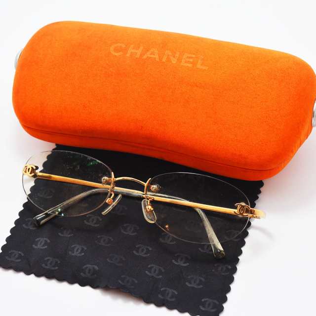 シャネル メガネ 2013K CHANEL 眼鏡 54□19-130 K18PG フレーム