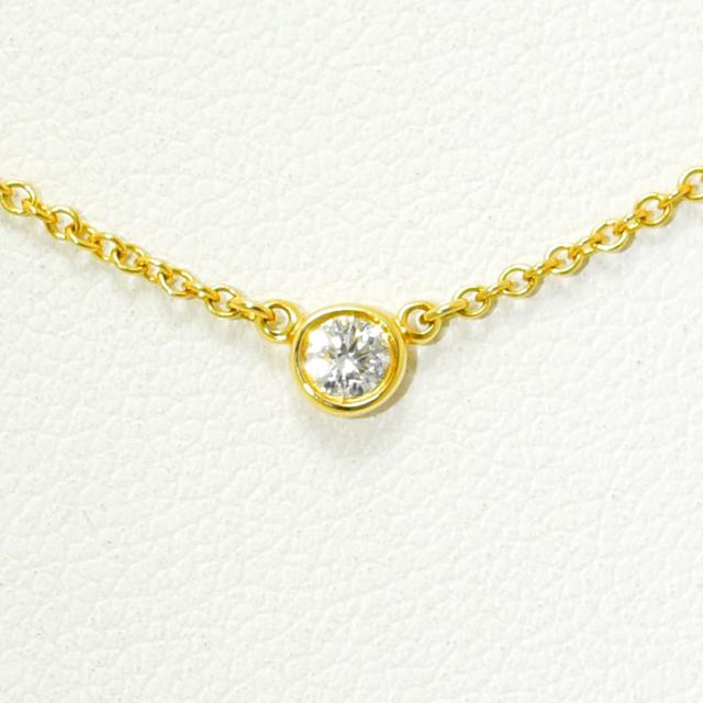 ティファニー ネックレス バイザヤード TIFFANY&Co. ペンダント ダイヤモンド K18 750 新品仕上げ 中古の通販は