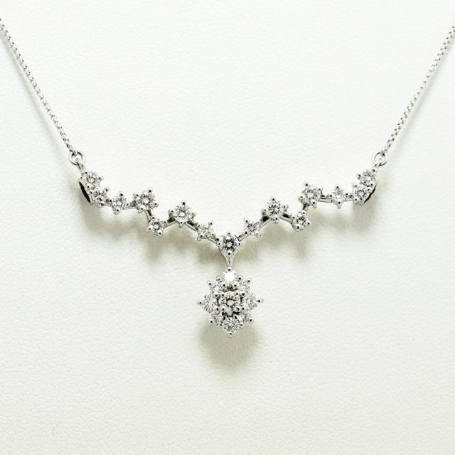 タサキ ネックレス TASAKI 田崎 ダイヤモンド 1.00 PT900 PT850