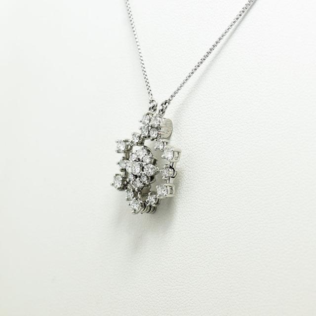 タサキ ネックレス TASAKI 田崎 ダイヤモンド 1.00 PT900 PT850 新品仕上げ 中古_2