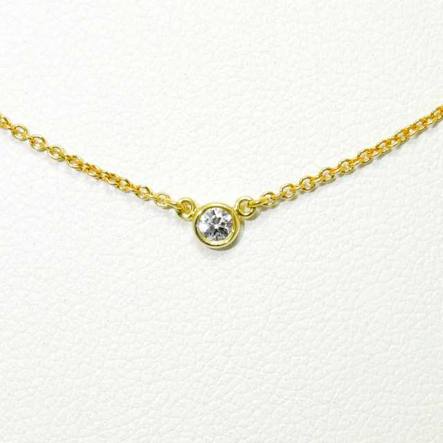 ティファニー ネックレス バイザヤード TIFFANY&Co. ペンダント ダイヤモンド K18 750 新品仕上げ 中古の通販は