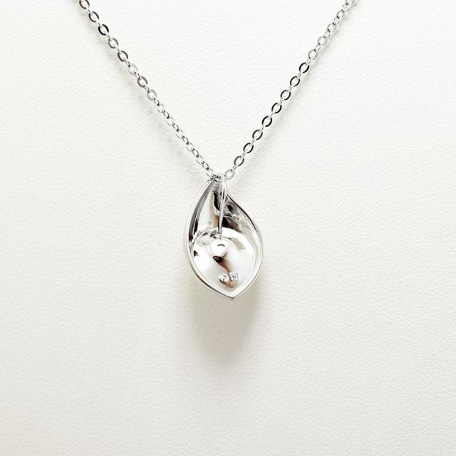 タサキ ネックレス TASAKI 田崎 あこや真珠 6.4mm SV シルバー 洗浄 