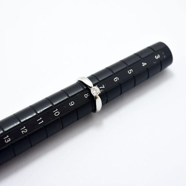 ティファニー リング ハーモニー バンド TIFFANY&Co. 指輪 ダイヤモンド 0.24 PT950 約7.5号 新品仕上げ 中古_8