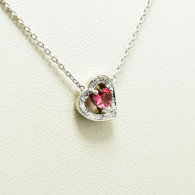 スタージュエリー ネックレス STAR JEWELRY ペンダント ハート ピンク 