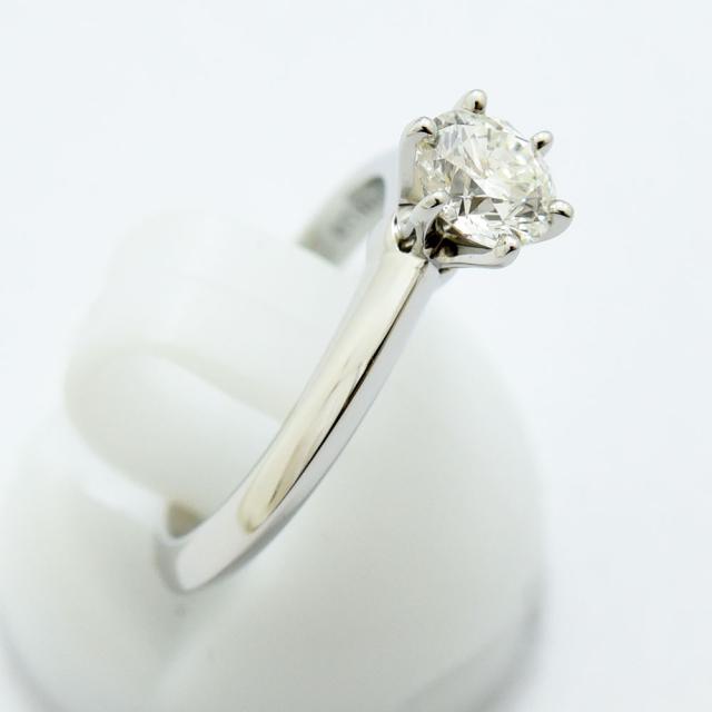 TIFFANY&Co. Pt950 ソリテール ダイヤモンド リング 0.38ct 11号