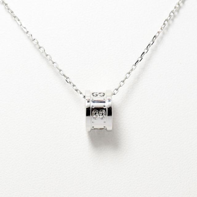 グッチ ネックレス アイコン トワール GUCCI K18WG 新品仕上げ 中古の通販は 60,500円