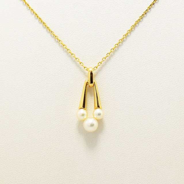 ミキモト ネックレス MIKIMOTO あこや真珠 アコヤ パール K14 新品仕上げ 中古