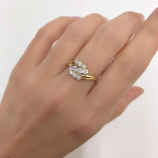 モニッケンダム リング MONNICKENDAM 指輪 ダイヤモンド 0.65 K18 約14号 新品仕上げ 中古_9