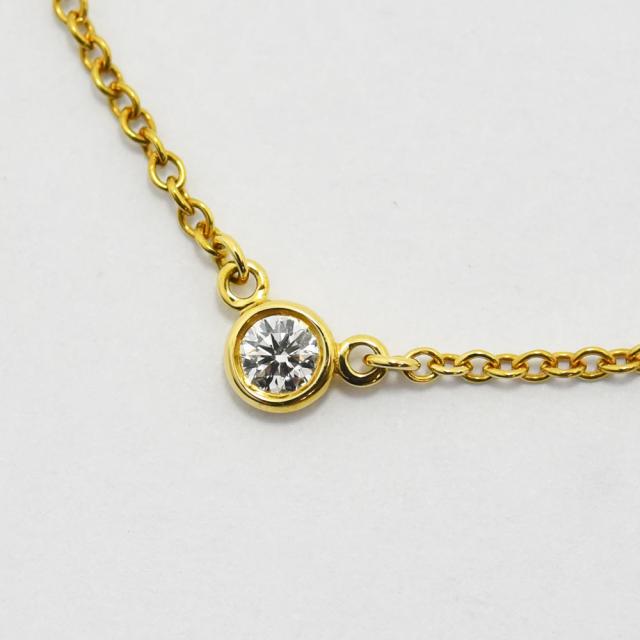 TIFFANY&Co. ティファニー バイザヤード ネックレス ダイヤ TIFFANY&Co. ティファニー バイザヤード天然ダイヤネックレス750YG