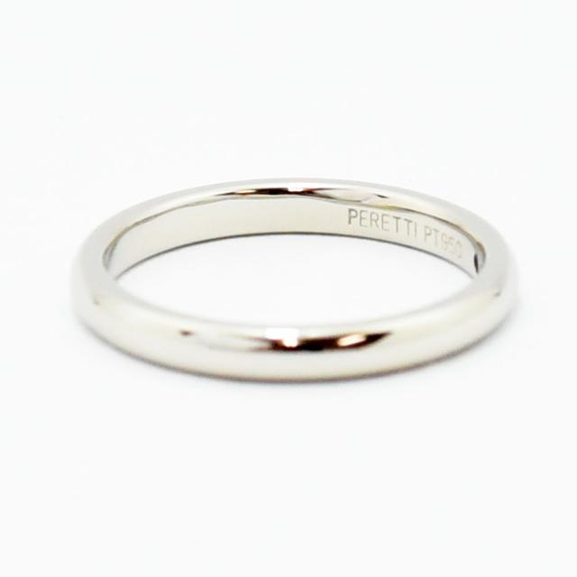 ティファニー リング スタッキング バンド TIFFANY&Co. 指輪 エルサペレッティ 幅2.6mm ダイヤモンド PT950 約15.5号 新品仕上げ 中古_4