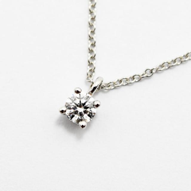 K18ダイヤモンドネックレス（0.3ct） ダイヤモンド ネックレス レディース プラチナ フラワー ダイヤ