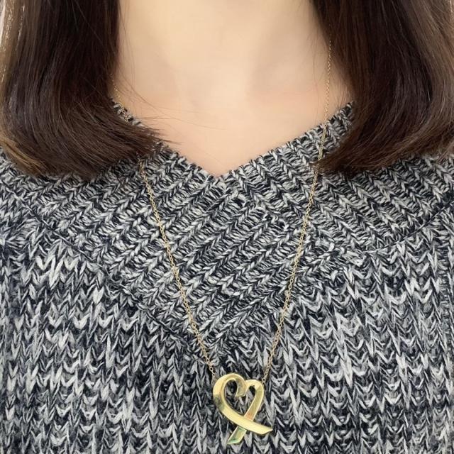 ティファニー ネックレス ラビングハート ラージ TIFFANY&Co