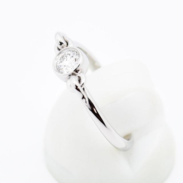ティファニー リング TIFFANY&Co. 指輪 スワン ダイヤモンド PT950 約9号 新品仕上げ 中古_1