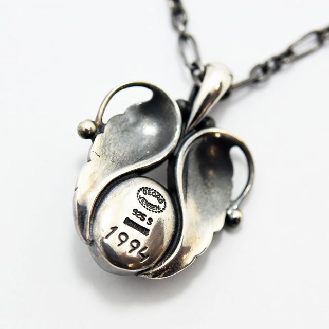 ジョージジェンセン ネックレス GEORG JENSEN 1994 ヘリテージコレクション ガーネット SV925 シルバー 中古_1