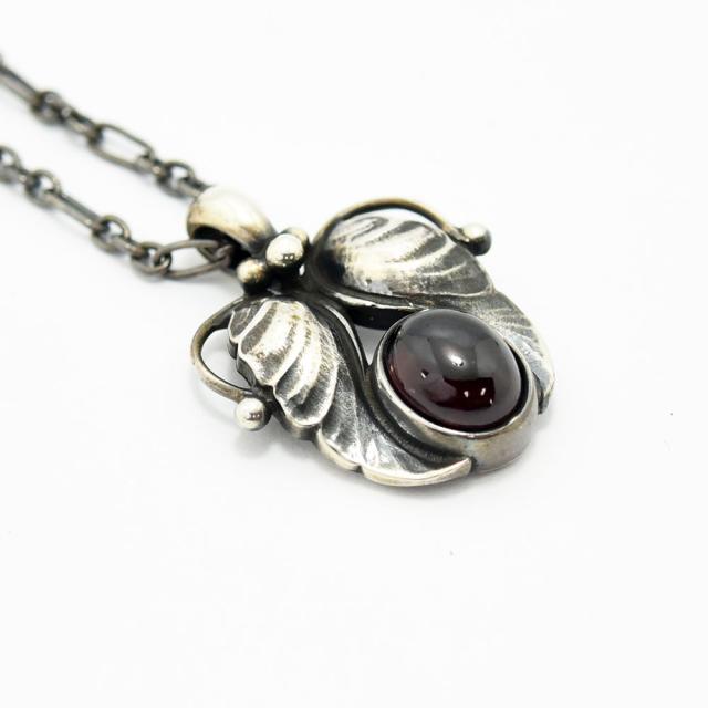 ジョージジェンセン ネックレス GEORG JENSEN 1994 ヘリテージコレクション ガーネット SV925 シルバー 中古_2