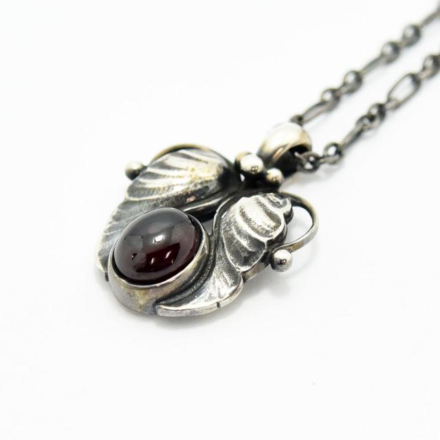 ジョージジェンセン ネックレス GEORG JENSEN 1994 ヘリテージコレクション ガーネット SV925 シルバー 中古_3