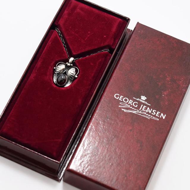 ジョージジェンセン ネックレス GEORG JENSEN 1994 ヘリテージコレクション ガーネット SV925 シルバー 中古_7