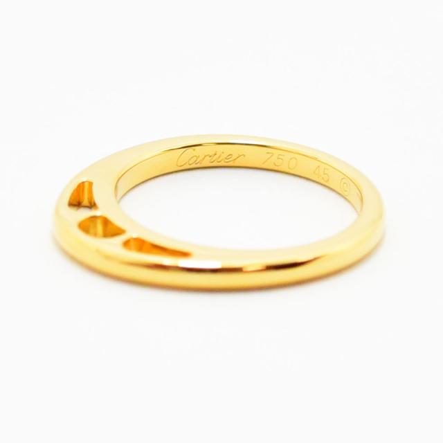 カルティエ リング Cartier 指輪 チャームリング K18 750 #45 約5号 新品仕上げ 中古_5