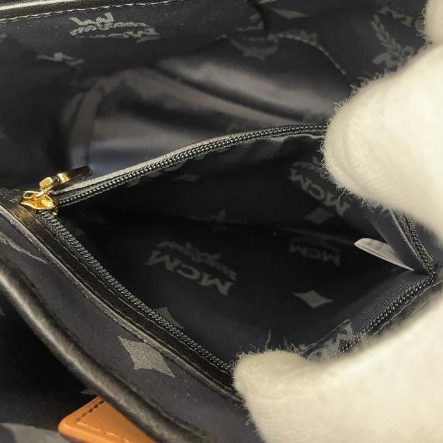 エムシーエム スターク MCM サイドスタッズ バックパック バッグ リュック ブラック レザー 中古
