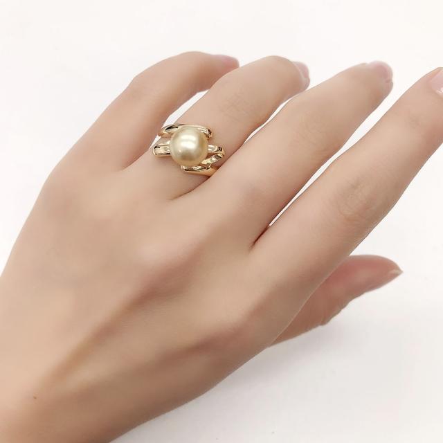 タサキ リング TASAKI 田崎 パール 8.8mm 真珠 K18 750 約12号 新品仕上げ 中古_9