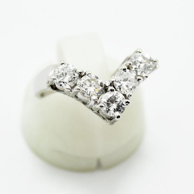 ジュエリーマキ リング JEWELRY MAKI 指輪 ダイヤモンド 1.07 PT850 約8号 新品仕上げ 中古