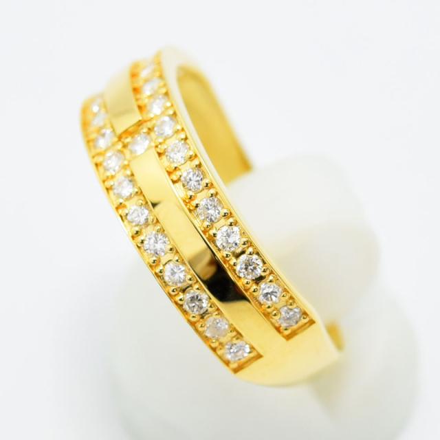 ダイヤモンドリングk18 中古品新品仕上げ済み