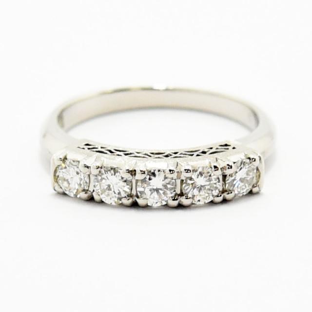 Pm900 ダイヤモンド　0.56 リング　指輪 ダイヤモンド 0.56 リング Pm900 約11号 新品磨き仕上げ 中古 楽天市場