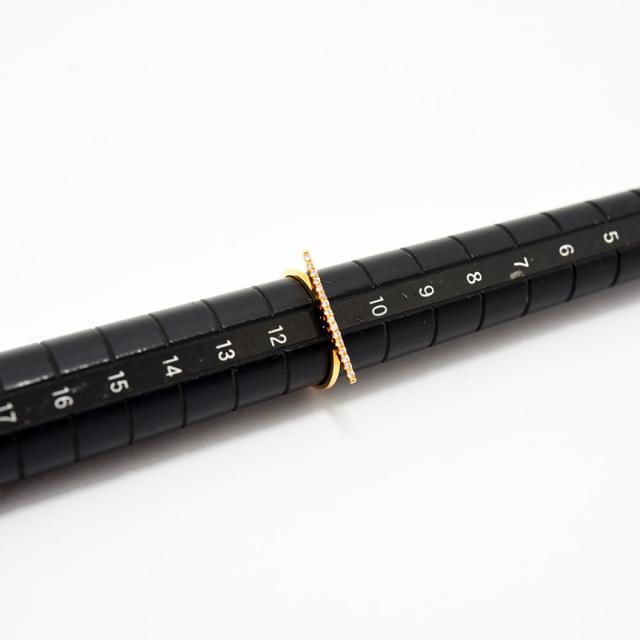 ダイヤモンド 0.09 リング K18PG 約11号 新品磨き仕上げ 中古_8