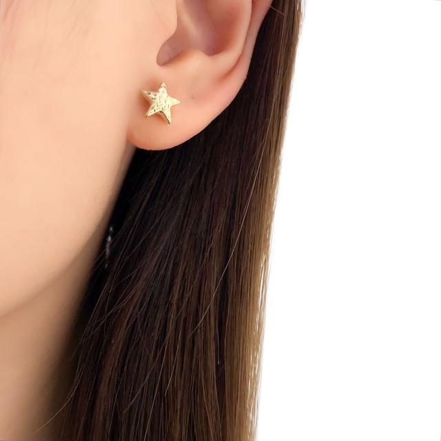 ピアス レディース 星 スター K18 750 メンズ 中空 両耳 新品_7