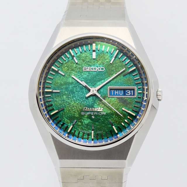 セイコー 中古 メンズ SEIKO スーペリア SUPERIOR 3883-7000 クォーツ SS ステンレススチール モルフォ蝶 軽仕上げの通販は