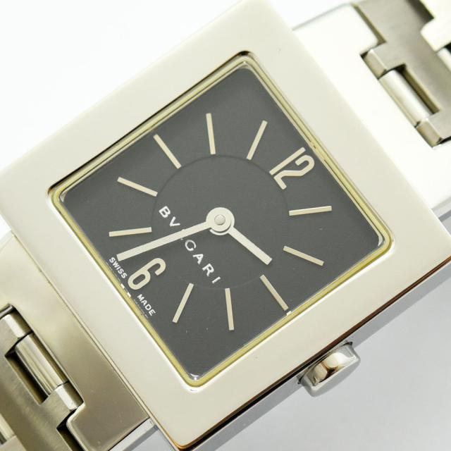 ブルガリ 時計 レディース BVLGARI クアドラード SQ22SS クォーツ SS ステンレススチール ブラック 軽仕上げ 中古_7