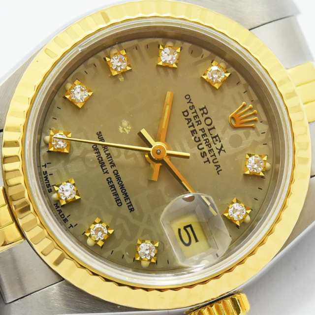 殿堂 ROLEX レディース 中古 ロレックス デイトジャスト 96番 69173G 本体