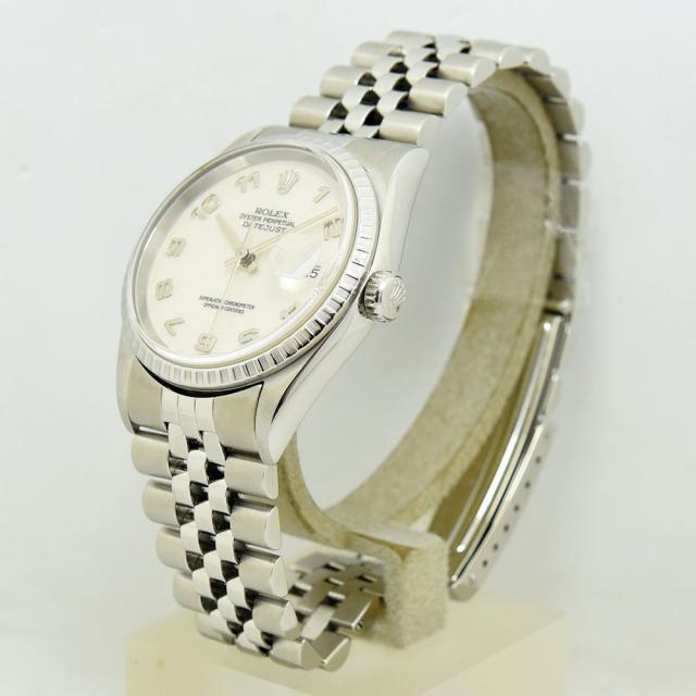 ロレックス 中古 メンズ ROLEX デイトジャスト 16220 U番 自動巻 オートマ SS ステンレススチール WG ホワイトゴールド コンピュータ 軽仕上げ_1
