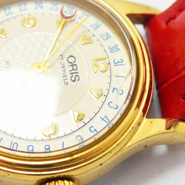 オリス 中古 レディース ORIS ポインターデイト 7405 自動巻 オートマ